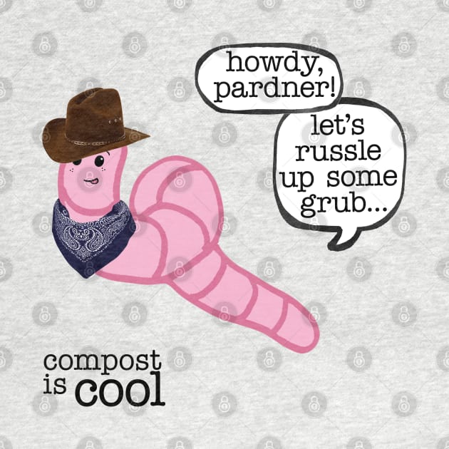 compost worm (cowboy) by mystudiocreate